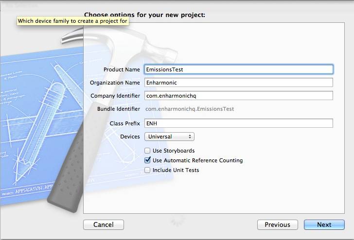 Configure Project Options