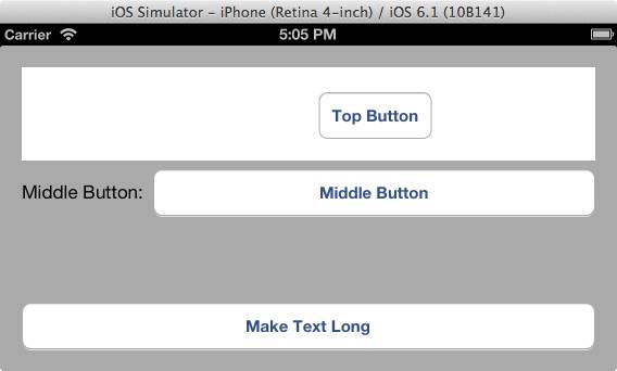 Landscape View with Content Hugging and Compression Resistance