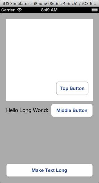 View with Content Hugging and Compression Resistance