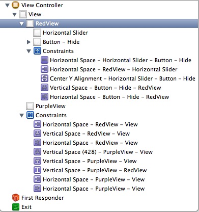 Interface Builder Default Constraints