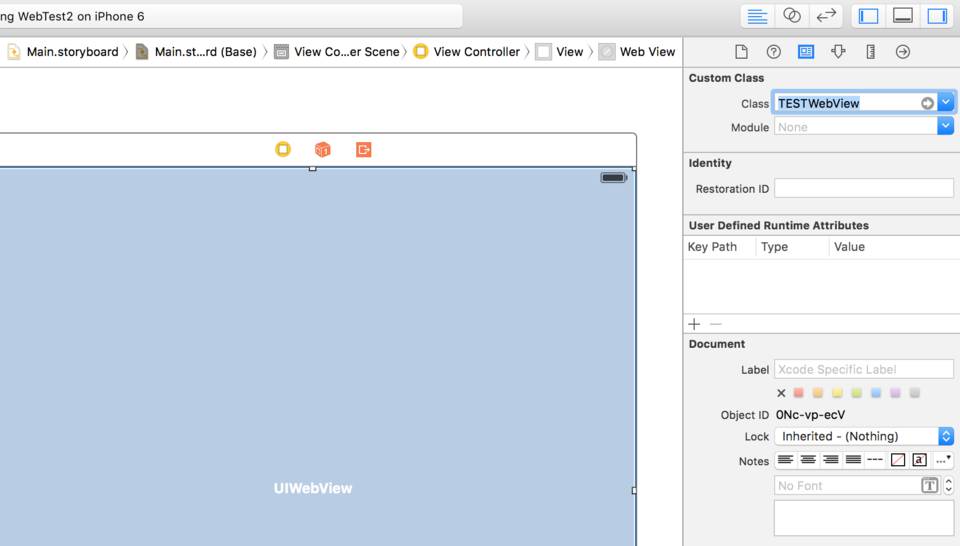 Setting custom UIWebView subclass.